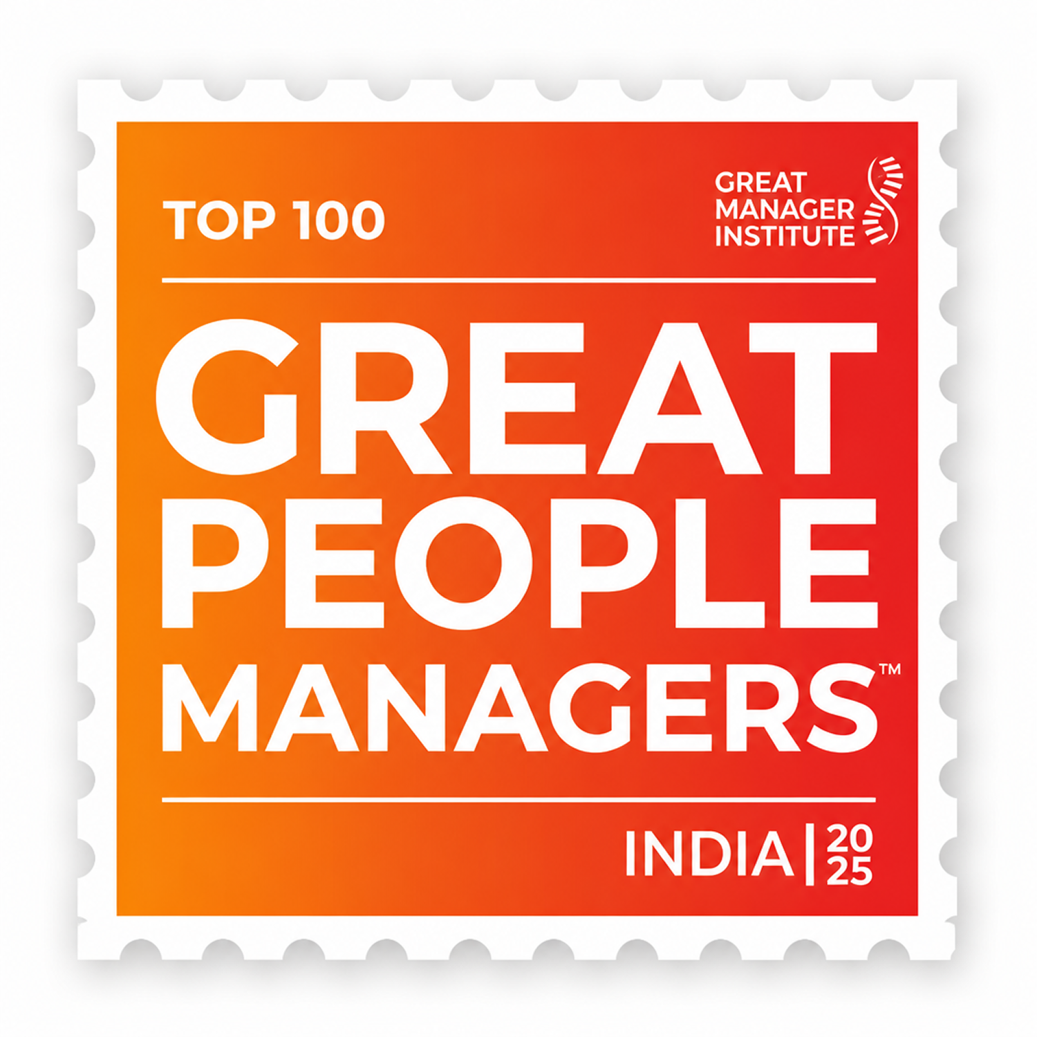 Top 100 Great People Managers — Great Manager Institute, India 2025